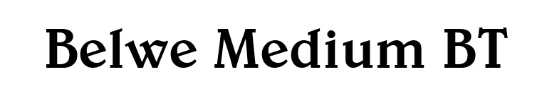 Belwe Medium BT font preview