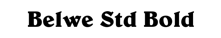 Belwe Std Bold font preview