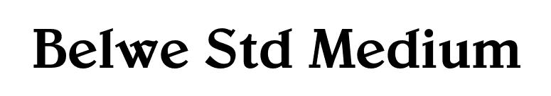 Belwe Std Medium font preview