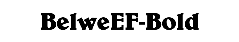 BelweEF-Bold font preview