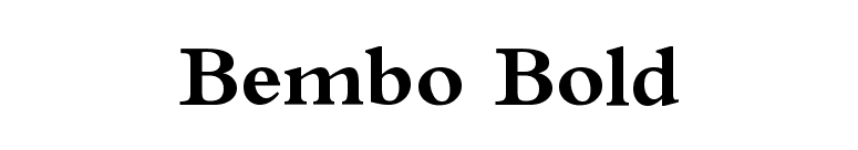 bembo bold font free download mac