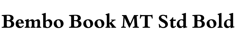 Bembo Book MT Std Bold font preview
