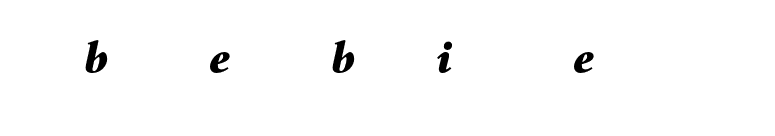 Bembo Extra Bold Italic Expert font preview