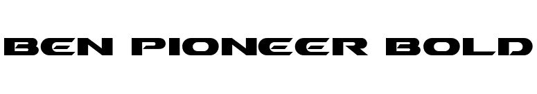 Ben Pioneer Bold font preview