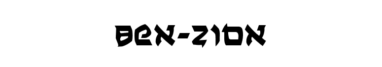 Ben-Zion font preview