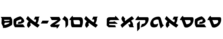 Ben-Zion Expanded font preview