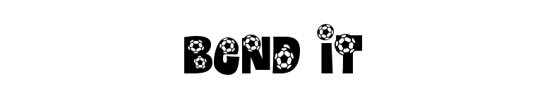 Bend It font preview