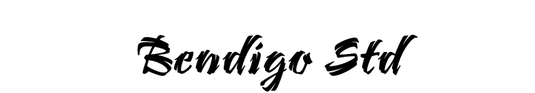 Bendigo Std font preview