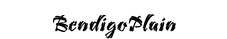 BendigoPlain font preview