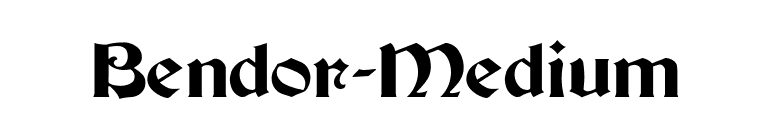 Bendor-Medium font preview