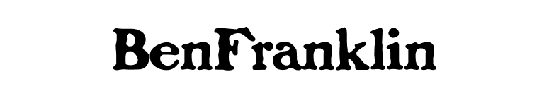 BenFranklin font preview