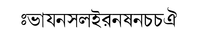 BengaliDhakaSSK font preview