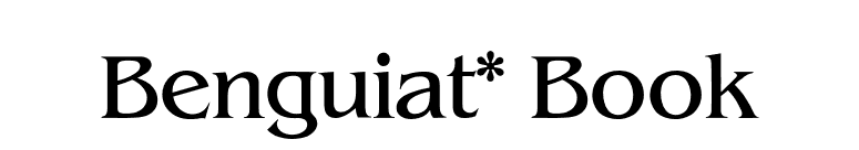 Benguiat* Book font preview