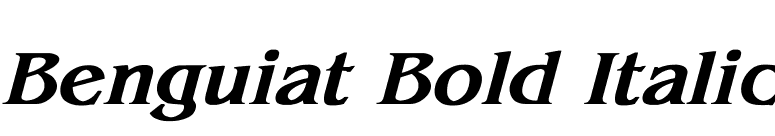 Benguiat Bold Italic font preview