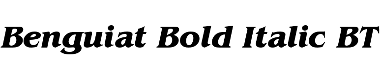 Benguiat Bold Italic BT font preview