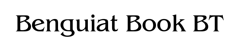 Benguiat Book BT font preview
