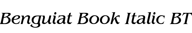 Benguiat Book Italic BT font preview
