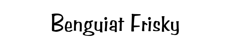 Benguiat Frisky font preview