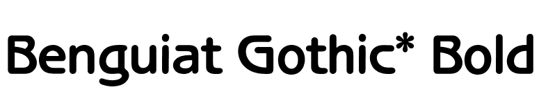 Benguiat Gothic* Bold font preview