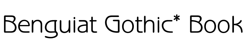 Benguiat Gothic* Book font preview