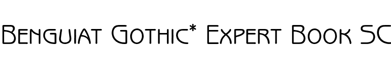 Benguiat Gothic* Expert Book SC font preview