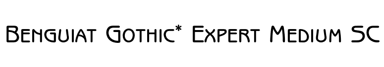 Benguiat Gothic* Expert Medium SC font preview