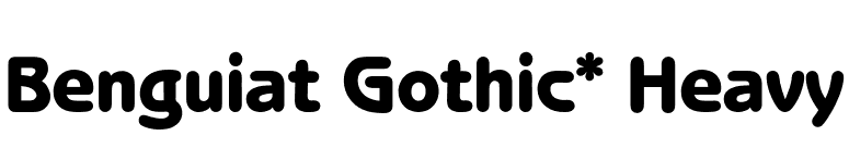 Benguiat Gothic* Heavy font preview