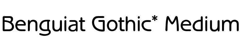 Benguiat Gothic* Medium font preview