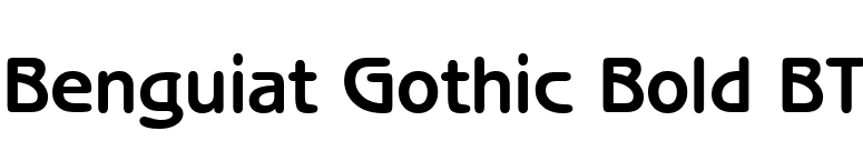 Benguiat Gothic Bold BT font preview