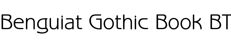 Benguiat Gothic Book BT font preview