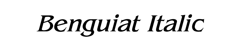 Benguiat Italic font preview