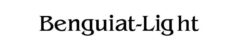 Benguiat-Light font preview