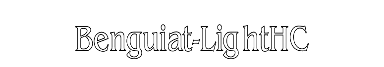 Benguiat-LightHC font preview