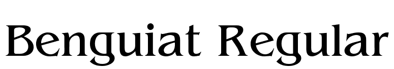 Benguiat Regular font preview