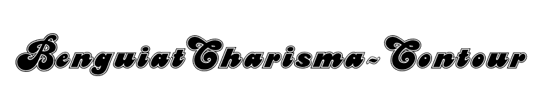 BenguiatCharisma-Contour font preview