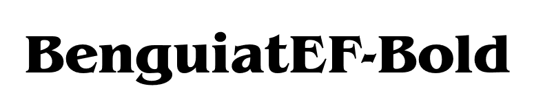 BenguiatEF-Bold font preview