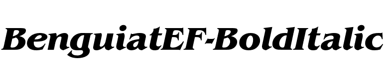 BenguiatEF-BoldItalic font preview