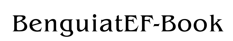 BenguiatEF-Book font preview
