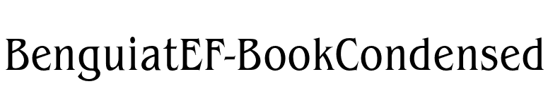BenguiatEF-BookCondensed font preview