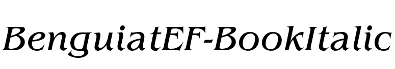 BenguiatEF-BookItalic font preview