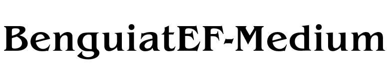 BenguiatEF-Medium font preview