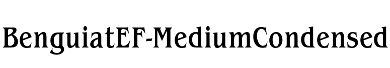 BenguiatEF-MediumCondensed font preview