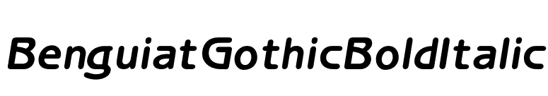BenguiatGothicBoldItalic font preview