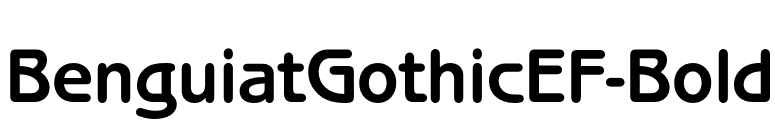 BenguiatGothicEF-Bold font preview