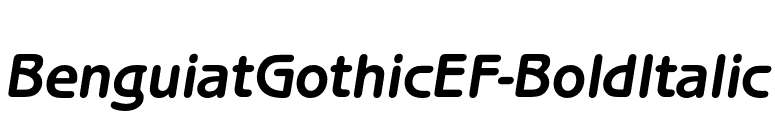 BenguiatGothicEF-BoldItalic font preview