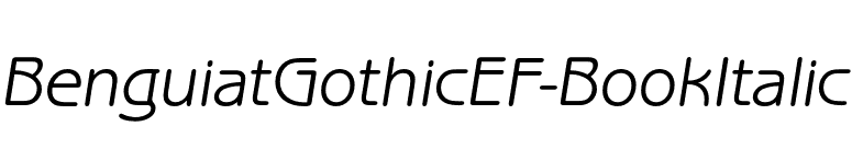 BenguiatGothicEF-BookItalic font preview