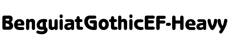BenguiatGothicEF-Heavy font preview