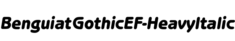 BenguiatGothicEF-HeavyItalic font preview