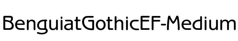 BenguiatGothicEF-Medium font preview