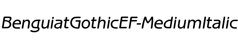 BenguiatGothicEF-MediumItalic font preview